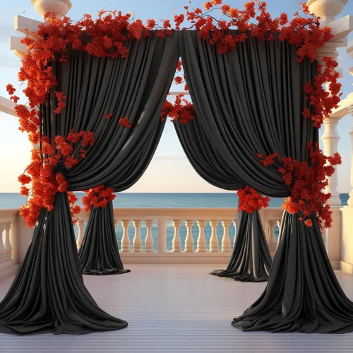Miniatura 3 de Cortinas de fondo negras de 10 x 12 pies para fiestas, fiestas de cumpleaños, sin arrugas, cortinas de telón de fondo de tela para decoración