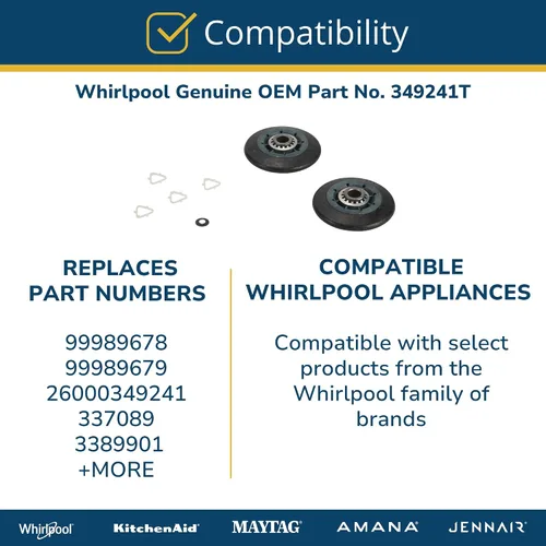 Miniatura 7 de Whirlpool 349241T Piezas de repuesto, color blanco