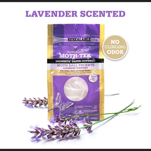 Miniatura 3 de Moth-Tek Snowhite - Paquetes de bolas de polilla perfumadas de lavanda, 12 onzas (6)