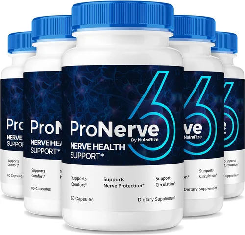 NutraRize (5 unidades) ProNerve6 Neuropatía, ProNerve 6 suplemento de apoyo nervioso, 6 cápsulas Pro Nerve, Reseñas de pastillas ProNerve6 (300