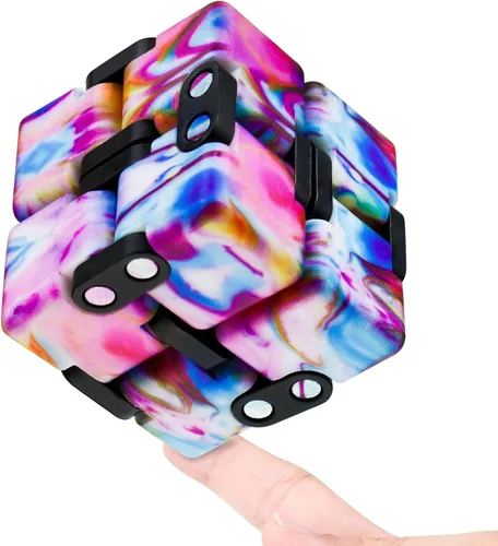 Miniatura 11 de Infinitycube - Infinitycube - Juguete antiestrés único de teñido anudado para niños y adultos, juguete relajante de mano para aliviar el estrés