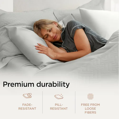 Miniatura 4 de Threadmill Sábanas de Algodón Supima de Lujo, 1200 Número de Hilos Suaves 100% Algodón para Cama Tamaño King, Juego de Sábanas de Cama King de 4