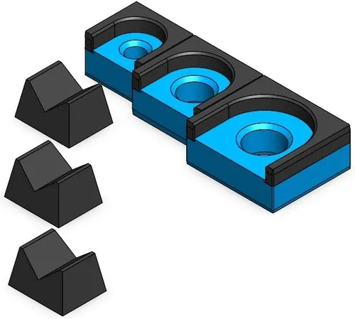 Miniatura 14 de MagAttach Juego de organizador de trinquete (juego de 3 piezas (2 paquetes), Verde/Negro)