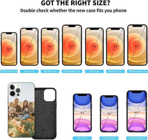 Miniatura 3 de Easycosy Fundas de teléfono personalizadas con fotos para 17 16 15 14 13 12 11 Pro/Max/Mini XR X Xs Max Funda de iPhone personalizada con múltiples