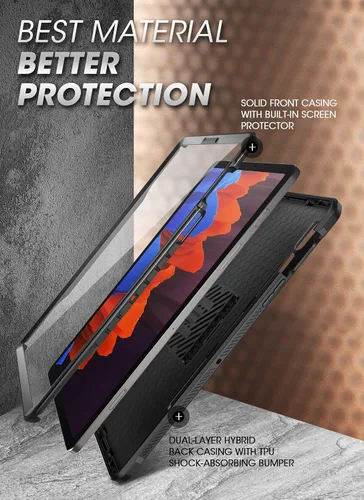 Miniatura 3 de SUPCASE Funda para Samsung Galaxy Tab S8/Tab S7 con soporte (Unicorn Beetle Pro), [protector de pantalla integrado y soporte para bolígrafo S]
