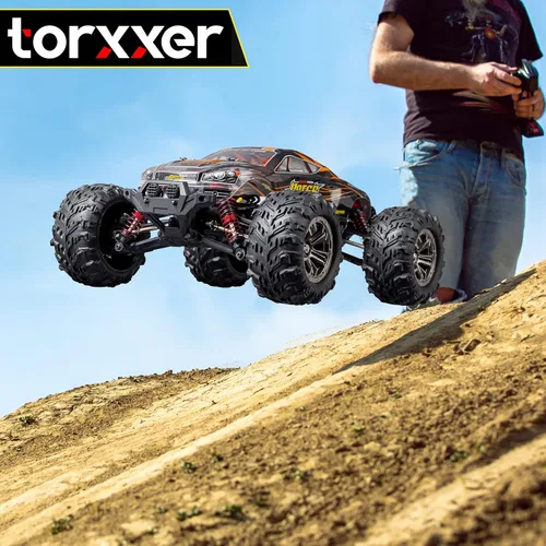 Miniatura 8 de Camión RC sin escobillas a escala 1:16 – Coche RC de grado pasatiempo de alta velocidad, alcanza 33 millas por hora – 4WD todoterreno para agarre