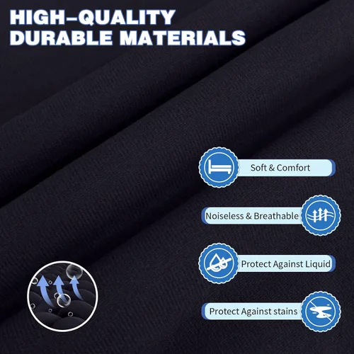 Miniatura 2 de Protector de colchón tamaño individual, funda de colchón impermeable con bolsillo profundo de 18 pulgadas, cubierta de cama estilo sábana bajera