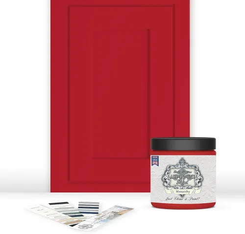 Miniatura 209 de Pintura TODO EN UNO, Abbey (gris cálido), Muestra de 8oz - Pintura duradera para gabinetes y muebles. Imprimación y capa superior incorporadas,