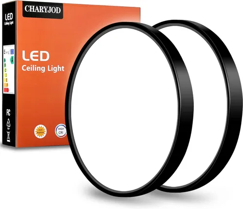 Miniatura 12 de Lámpara de techo LED de montaje empotrado, lámpara de techo LED moderna de 9 pulgadas, 18 W, 5000 K, luces de techo delgadas de perfil bajo
