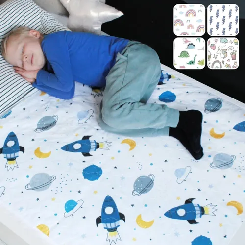 Miniatura 12 de Hygge Sheets - Almohadillas para orinar para niños y niños pequeños, 100% impermeable, almohadilla antideslizante para camas de tamaño matrimonial