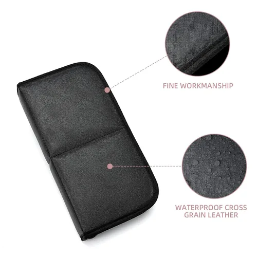 Miniatura 5 de Soporte para brochas de maquillaje de viaje negro, organizador de brochas de maquillaje resistente al agua, soporte portátil para brochas