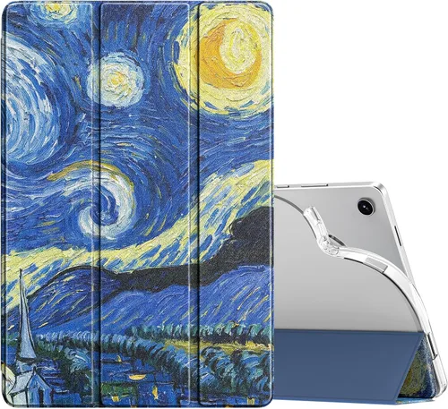 Miniatura 15 de MoKo Funda compatible con Samsung Galaxy Tab A7 Lite de 8.7 pulgadas 2021 (SM-T225/T220/T227), funda inteligente delgada y ligera con triple soporte