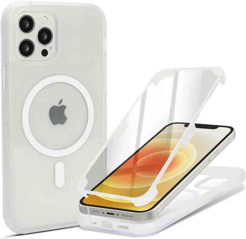 Miniatura 42 de Funda magnética para iPhone 12 mini con protector de pantalla integrado, compatible con MagSafe, para Apple 12 Mini, fundas de cuerpo completo