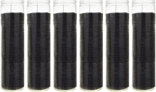 Miniatura 20 de Mega Candles 6 velas de oración devocionales sin perfume de color rojo para 7 días, velas de cera prémium de 2 x 8 pulgadas, santuario, vigilias