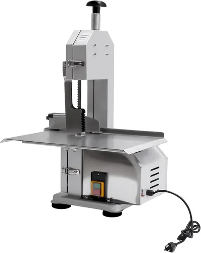 Máquina de aserrado de huesos de carne, 1500W 110V Máquina de corte de carne congelada eléctrica comercial de carne congelada con dispositivo de