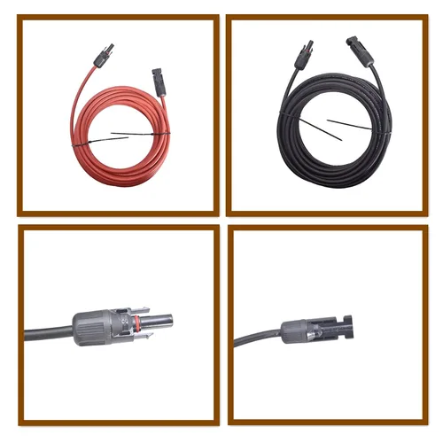 Miniatura 5 de waltyotur Cable de extensión de energía solar, cable de extensión solar de 25 pies, 12 AWG, cable de extensión de panel solar, cable de extensión