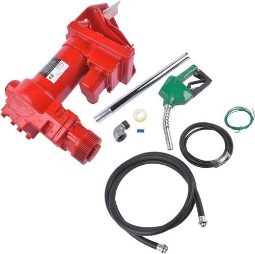 Miniatura 8 de Bomba de transferencia de combustible de 15GPM 12 V CC, fusible de 50 amperios con kit de boquilla, para gas, diésel, queroseno, bomba eléctrica