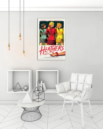 Miniatura 6 de YOWAMEO Heathers The Musical - Póster retro de los años 90 y 80 para decoración de pared, lienzo estético, cuadro de dormitorio (16 x 24 pulgadas)