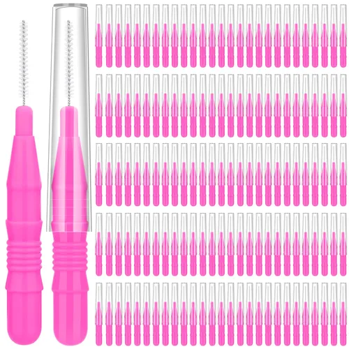 Miniatura 10 de MAPVOLUT 120 Piezas Cepillo Micro para Cejas con Tapa Cepillo de Laminación de Cejas Spoolies para Cepillo de Cejas y Pestañas Relleno y Elevación