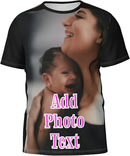 Camiseta personalizada, camisetas personalizadas de fotos y texto, diseña tu propia camisa para hombres y mujeres, multicolor, Varios colores