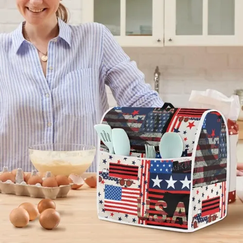 Miniatura 4 de Kitchen Aid - Funda acolchada para batidora de pie, se adapta a todos los modelos de cabezal inclinable y elevador de tazón, tela de poliéster suave