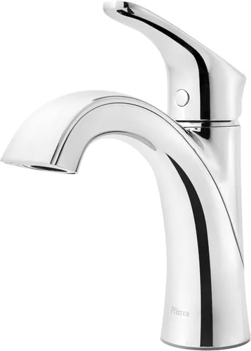 Miniatura 9 de Pfister Weller LG42WR0K - Grifo de lavabo de baño de una sola manija, instalación de 1 agujero o 3 agujeros, acabado de níquel cepillado con drenaje