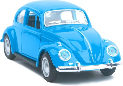 Miniatura 15 de Berry President 1967 Clásico Beetle Bug Vintage 1/32 Escala Diecast Metal Tire de Coche de Juguete Modelo para Regalo/Niños (ROJO)