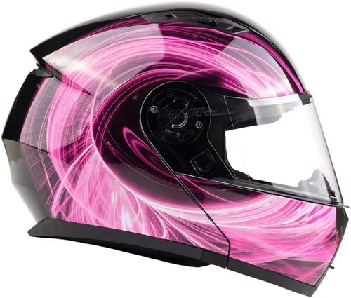 Miniatura 9 de Casco de motocicleta modular para adultos DOT con anteojos de sol retráctiles de cara completa abatibles Typhoon TH158