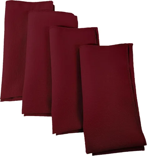 Miniatura 36 de LA Linen Paquete de 10 servilletas de popelina de poli, servilletas de tela suave, servilletas lavables y reutilizables, servilletas de mesa