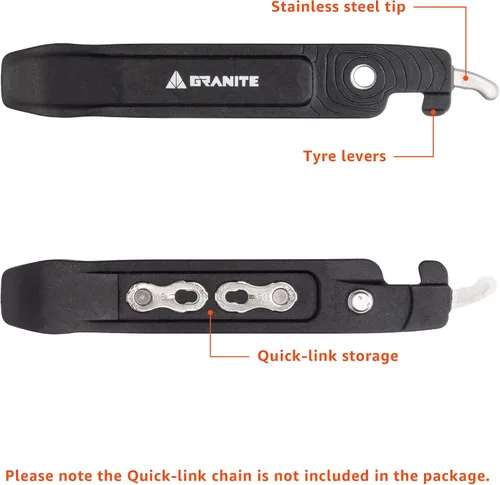 Miniatura 3 de Granite Talon BIke - Palancas de neumáticos con función de alicates de cadena de bicicleta, herramientas de extracción de cadena de bicicleta, kit