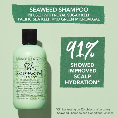 Miniatura 3 de Bumble and bumble. Seaweed Hydrating Shampoo Gently Cleanses Without Stripping Improves Scalp Hydration Sulfate Cleanser Free For Fine to