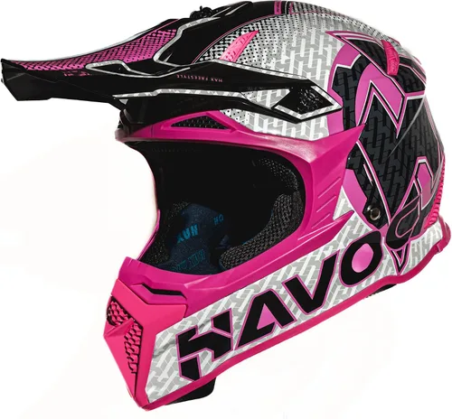 HAX Havoc Fullface - Casco todoterreno para adultos, ATV Motorcross, moto de nieve, ligero, duradero y certificado por DOT para seguridad