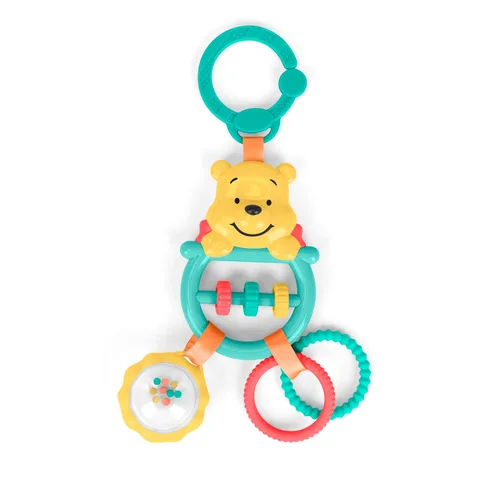 Miniatura 4 de Bright Starts Disney Baby Winnie The Pooh Juguete de Actividad Oso Ocupado, Juguete de Cochecito Unisex, Recién Nacidos en Adelante