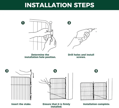 Miniatura 8 de FXW Anclaje de valla a pared (paquete de 4) para uso con corralito para perros en patio, jardín, puertas, chimenea, interior/exterior, se adapta a
