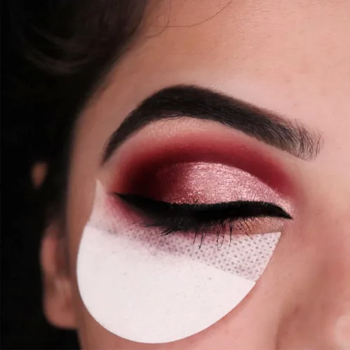 Miniatura 7 de TailaiMei 120 protectores de sombra de ojos, plantilla de sombra de ojos para evitar residuos de maquillaje, almohadilla de gel sin pelusa