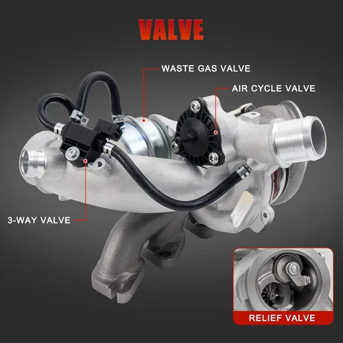 Miniatura 7 de Turbocompresor de 1.4 L con kits de instalación completos compatibles con Buick Encore 2013-2021 Chevy Chevrolet Cruze 2011-2015 Sonic 2012-2020