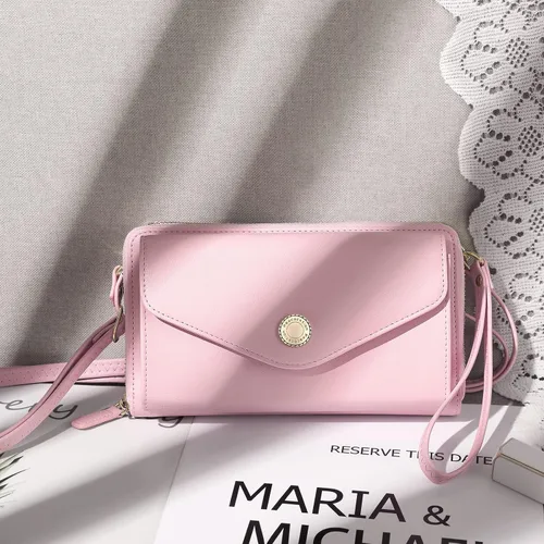 Miniatura 5 de Peacocktion Cartera para mujer con RFID, cartera cruzada de gran capacidad, 2 correas