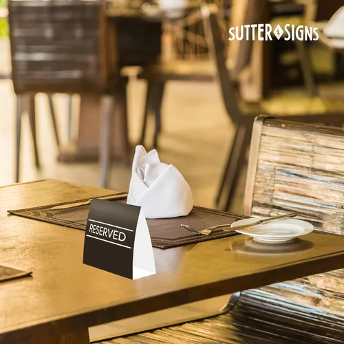 Miniatura 5 de Carteles de mesa reservados, paquete de 20 Tarjetas de mesa para bodas, restaurantes, eventos
