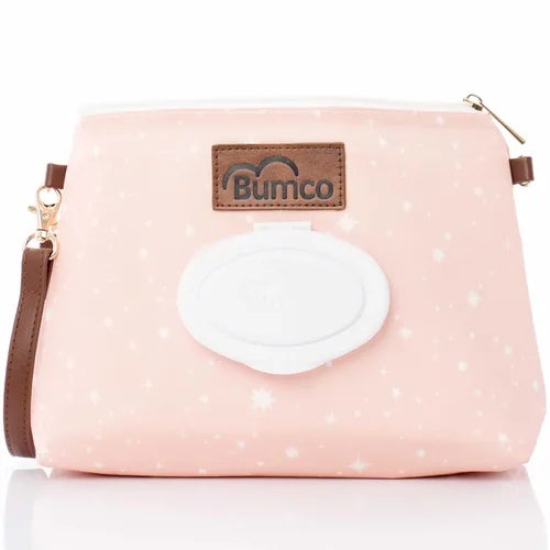 Miniatura 16 de Bumco - Bolsa de mano para pañales – Dispensador de toallitas portátil y soporte para pañales, estuche hermético de viaje para toallitas para bebés