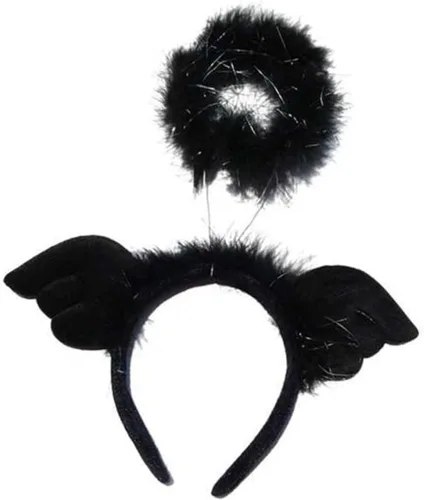CALLARON 2 Pcs White Headbands Halloween Decoration Cosplay Costume Halloween Angel Decoration Cup Display Shelf