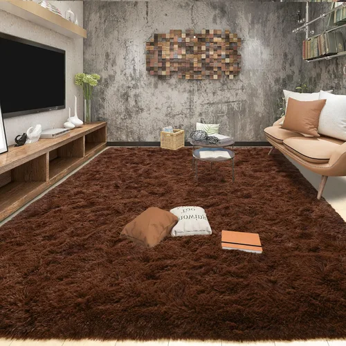 Miniatura 14 de Tepook Alfombras súper suaves y esponjosas para sala de estar, alfombras de área de 8 x 10 pies para dormitorio, alfombra moderna peluda, alfombras