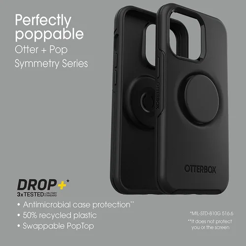 Miniatura 7 de OtterBox + Pop Symmetry Series Funda para iPhone 13 Pro (solamente) Embalaje no minorista (Berry Flow)