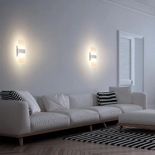 Miniatura 39 de TRLIFE Apliques de Pared LED Regulables, Aplique de Pared Moderno de 4 Temperaturas de Color 12W Luces de Pared Regulables Juego de 2 Luz Montada