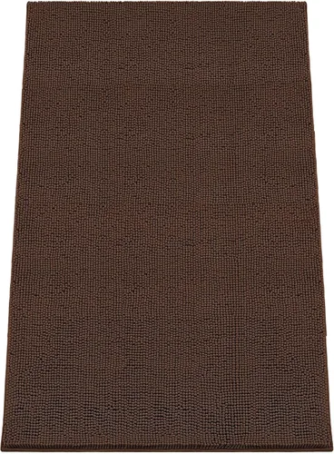 Miniatura 9 de Alfombra absorbente para perros para patas sucias, 120" x 36" alfombras de chenilla para interiores para la entrada, alfombra antideslizante lavable