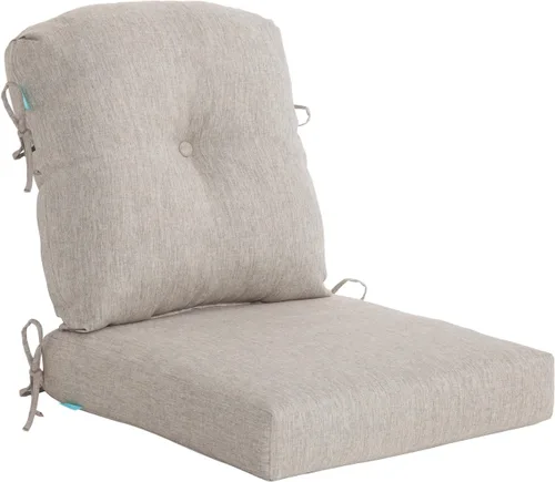 Miniatura 11 de QILLOWAY Juego de cojines para sillas de exterior con cuerdas, cojines de repuesto para muebles de patio (beige)