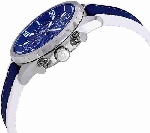 Miniatura 4 de Bulova 96B287 - Reloj cronógrafo de cuarzo para hombre con correa de silicona