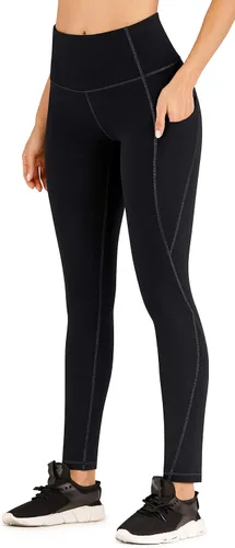 Miniatura 3 de Heathyoga Pantalones de yoga con bolsillos para mujer, leggings de cintura alta con bolsillos para mujer, leggings de entrenamiento para mujer