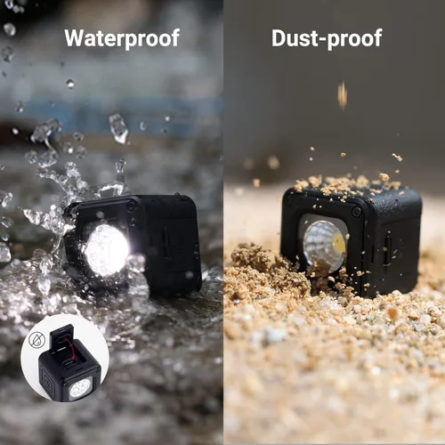 Miniatura 4 de SmallRig RM01 Mini Luz de Vídeo LED Impermeable Kit de Iluminación Portátil con 8 Filtros de Color, Luz de Fotografía de Relleno Regulable 5600K