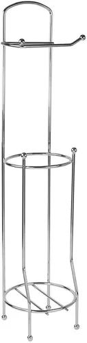 Miniatura 6 de Home Basics, soporte para pañuelos, para baño, con despachador, Plateado, Paquete de 1