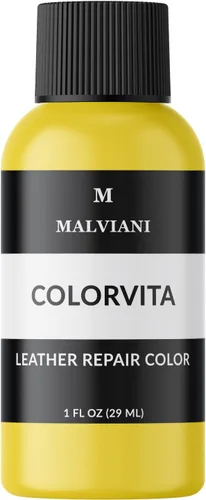 Restaurador de Color de Reparación de Cuero - Amarillo - Restaura Sofá, Asiento de Coche, Muebles, Bolso y Sofá 1 oz.